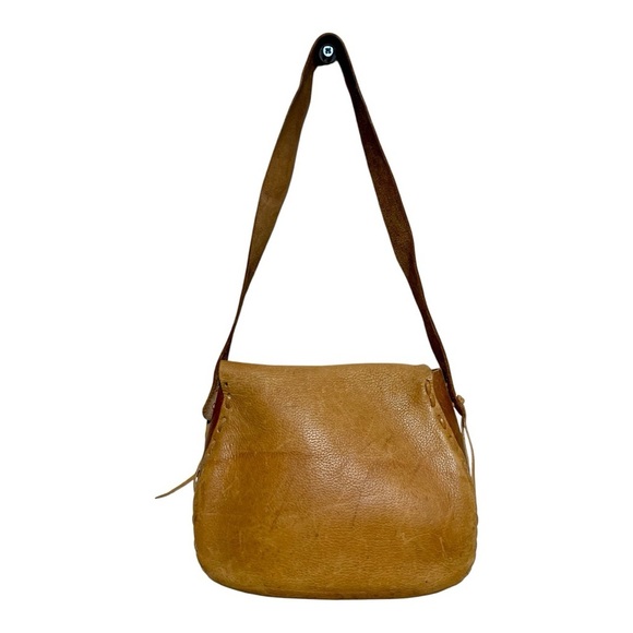 Vintage 1970’s Handcrafted Leather Shoulder Bag - Picture 3 of 8